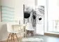 Parawan jednostronny 3D 135x172 cm 3-częściowy czarny | MIRAT.