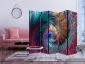 Parawan dwustronny Abstrakcje 225x172 cm 5-częściowy fioletowy | MIRAT.