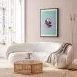 Plakat Metaliczna Forma 21x30 cm z ramą czarną z marginesem | MIRAT.