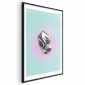 Plakat Metaliczna Forma 21x30 cm z ramą czarną z marginesem | MIRAT.