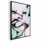 Plakat Metaliczne Płynności 21x30 cm z ramą czarną bez marginesu | MIRAT.