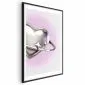 Plakat Kosmiczne Serce 21x30 cm z ramą czarną z marginesem | MIRAT.