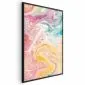 Plakat Kolorowy Chaos 21x30 cm z ramą czarną bez marginesu | MIRAT.