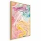 Plakat Kolorowy Chaos 21x30 cm z ramą złotą bez marginesu | MIRAT.