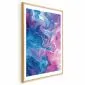 Plakat Nocne Przepływy 21x30 cm z ramą złotą z marginesem | MIRAT.
