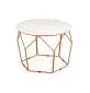 Ława MADISON 60x60 biały marmur/złota geometryczna w stylu glamour | MIRAT. w stylu GLAMOUR kolekcja