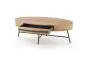 Stolik kawowy CAROLINA 120x60 dąb/czarna do salonu w stylu industrialnym | MIRAT. styl LOFT
