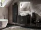 Szafka pod umywalkę ADEL BLACK 82 80cm czarny mat ryflowane fronty I sklep meblowy MIRAT. styl LOFT, RYFLOWANY