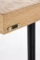 Konsola INFERNO 106x30 dąb/czarna w stylu loft | MIRAT. styl LOFT
