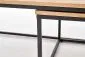 Zestaw 2 ław ALASKA dąb złoty na czarnej podstawie | MIRAT. w stylu LOFT kolekcja