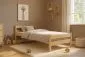 Łóżko młodzieżowe KOX-BED 80x180 sosna naturalna ze stelażem I sklep meblowy MIRAT. styl SKANDYNAWSKI