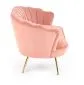 Sofa AMORINITO XL jasno różowa w kształcie muszelki | MIRAT. styl GLAMOUR, PASTELE