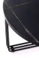 Stolik kawowy ANTICA 80x80 czarny marmur/czarny okrągły do salonu | MIRAT. styl GLAMOUR, LOFT