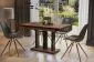 Stół rozkładany APPIA BLACK 130(210)x80 dąb stirling/czarny industrialny | MIRAT. styl LOFT