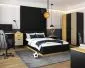 Regał COLT dąb złoty craft/czarny I sklep meblowy MIRAT. styl LOFT kolekcja COLT