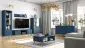 Ława BLU 90x60 granatowa z półką w stylu glamour I sklep meblowy MIRAT. styl GLAMOUR kolekcja BLU