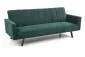 Sofa rozkładana ARMANDO VELVET ciemnozielona trzyosobowa do salonu | MIRAT.