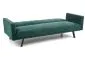 Sofa rozkładana ARMANDO VELVET ciemnozielona trzyosobowa do salonu | MIRAT.