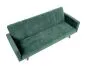 Sofa rozkładana ARMANDO VELVET ciemnozielona trzyosobowa do salonu | MIRAT.