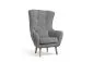 Fotel do salonu ARTI VELVET szary pikowany | MIRAT. w stylu GLAMOUR kolekcja