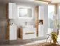 Szafka pod umywalkę nablatową ARUBA 80 cm biała połysk/dąb | MIRAT. w stylu kolekcja ARUBA