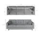 Sofa rozkładana z funkcją spania ASGARD VELVET zielona w stylu skandynawskim | MIRAT. styl GLAMOUR, SKANDYNAWSKI