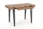 Biurko B-39 orzech miodowy/czarne komputerowe | MIRAT. w stylu LOFT kolekcja