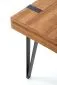 Biurko B-39 orzech miodowy/czarne komputerowe | MIRAT. w stylu LOFT kolekcja