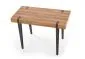 Biurko B-39 orzech miodowy/czarne komputerowe | MIRAT. w stylu LOFT kolekcja