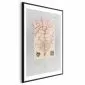Plakat Tajemnicze drzewko 21x30 cm z ramą czarną z marginesem | MIRAT.