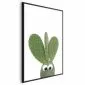 Plakat Uszaty kaktus 40x60 cm z ramą czarną bez marginesu | MIRAT.