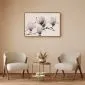 Plakat Malowane magnolie 30x21 cm z ramą złotą bez marginesu | MIRAT.