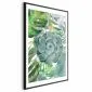 Plakat Tropikalna flora 21x30 cm z ramą czarną z marginesem | MIRAT.