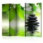 Parawan dwustronny Orient 225x172 cm 5-częściowy zielony | MIRAT.