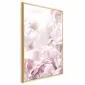 Plakat Puszyste peonie 21x30 cm z ramą złotą bez marginesu | MIRAT.