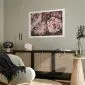Plakat Różowe piwonie 30x21 cm bez ramy z marginesem | MIRAT.