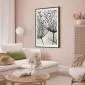 Plakat Rosa 21x30 cm z ramą czarną z marginesem | MIRAT.