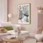 Plakat Rosa 29,7x42 cm z ramą złotą z marginesem | MIRAT.