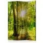 Parawan dwustronny Pejzaże 135x172 cm 3-częściowy żółty | MIRAT.
