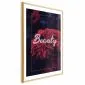 Plakat Beauty 29,7x42 cm z ramą złotą z marginesem | MIRAT.