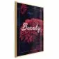 Plakat Beauty 60x90 cm z ramą złotą bez marginesu | MIRAT.