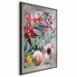 Plakat Rustykalne kwiaty 60x90 cm z ramą czarną bez marginesu | MIRAT.