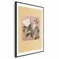 Plakat Kwiat azalii 40x60 cm z ramą czarną z marginesem | MIRAT.