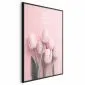 Plakat Sześć tulipanów 60x90 cm z ramą czarną bez marginesu | MIRAT.