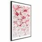 Plakat Białe róże 21x30 cm z ramą czarną z marginesem | MIRAT.