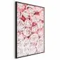 Plakat Białe róże 21x30 cm z ramą czarną bez marginesu | MIRAT.