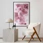 Plakat Kwiecista mgła 21x30 cm z ramą czarną z marginesem | MIRAT.