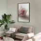 Plakat Różany cień 60x90 cm z ramą czarną bez marginesu | MIRAT.