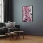 Plakat Wachlarz kwiatów 60x90 cm z ramą czarną bez marginesu | MIRAT.