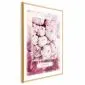 Plakat Delikatność wiosny 29,7x42 cm z ramą złotą z marginesem | MIRAT.
